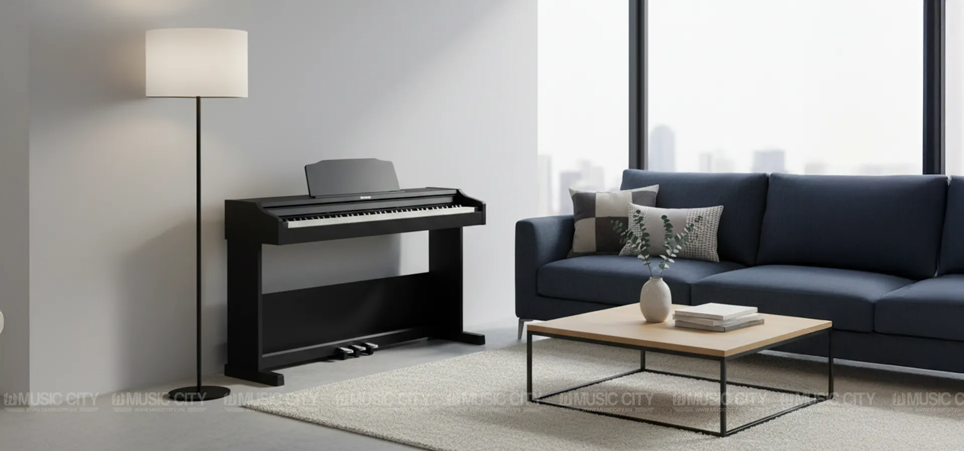 Hình ảnh Đàn Piano Roland RP102 tại Music City dan-piano-roland-rp102-musiccity