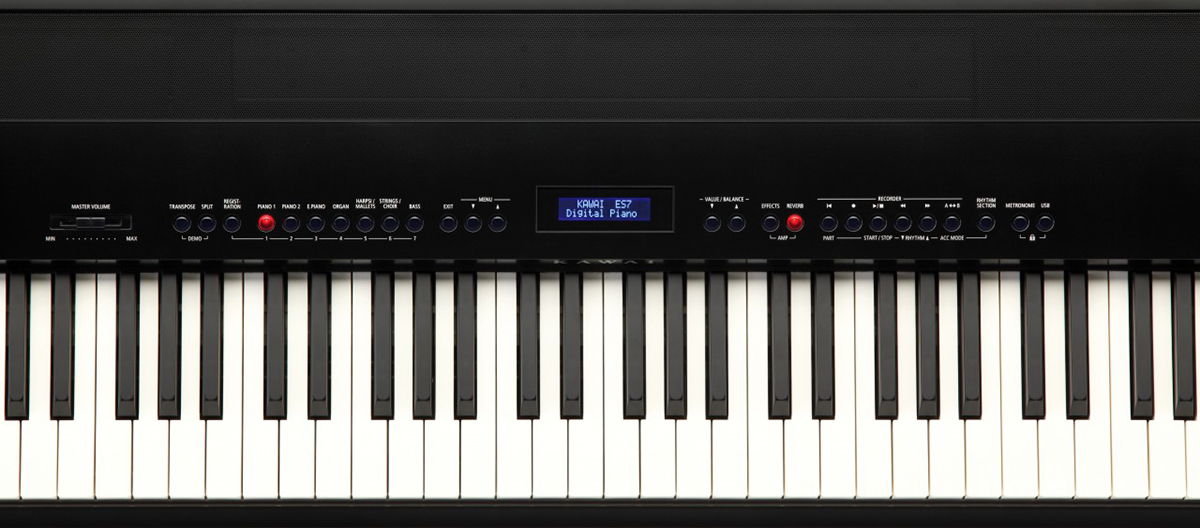 Hình ảnh đàn Piano Kawai ES7 tại Music City