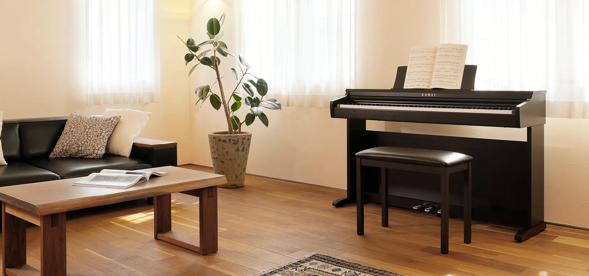 Hình ảnh Đàn Piano Kawai KDP120 - Ảnh musiccity.vn dan-piano-kawai-kdp120-musiccity