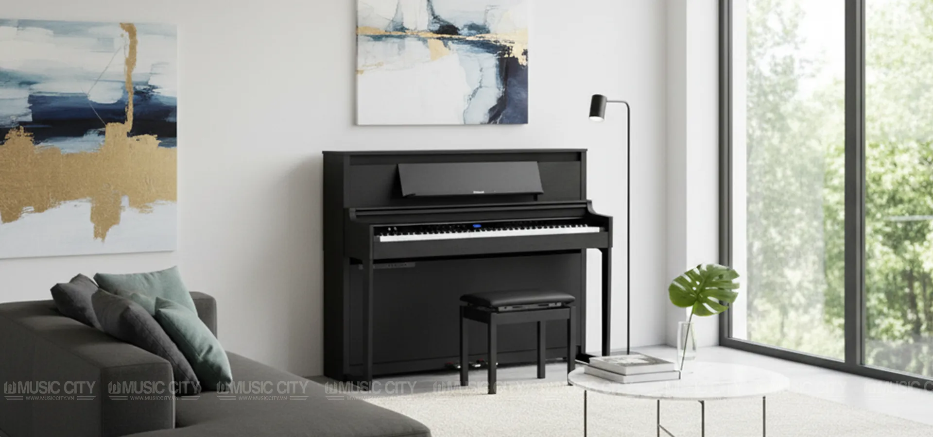 Hình ảnh Đàn Piano Roland LX6GP tại Music City dan-piano-roland-lx6gp-musiccity
